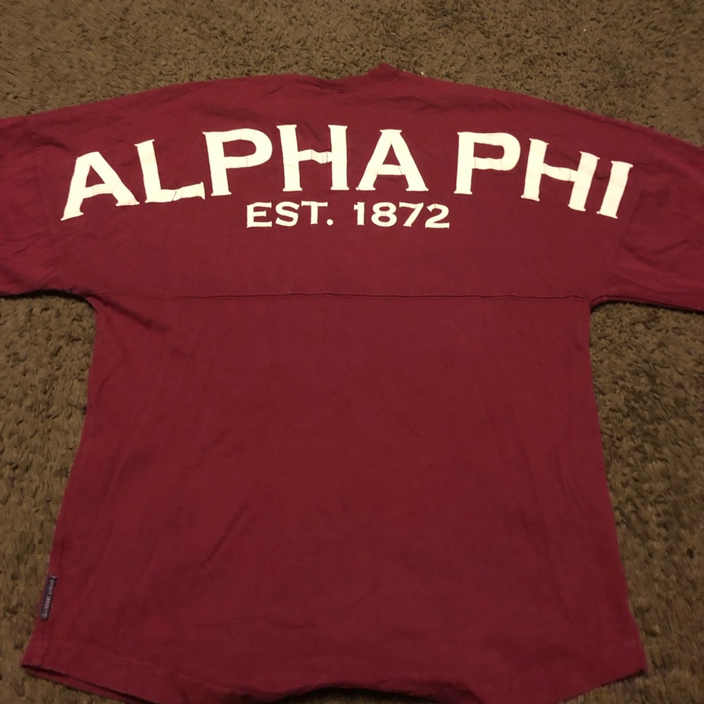 Alpha phi Maroon Spirit Jersey